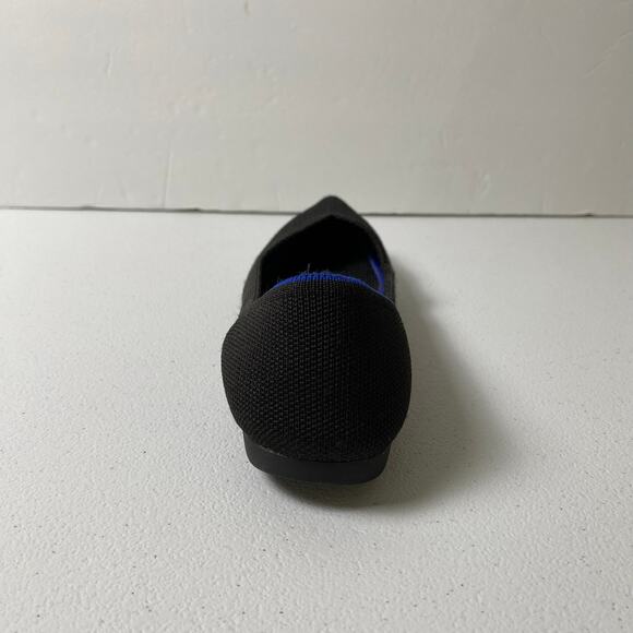 Rothy's Sz 6 ONE SINGLE LEFT SHOE Point Toe Black Replacement Amputee Knit Flat - Picture 3 of 16